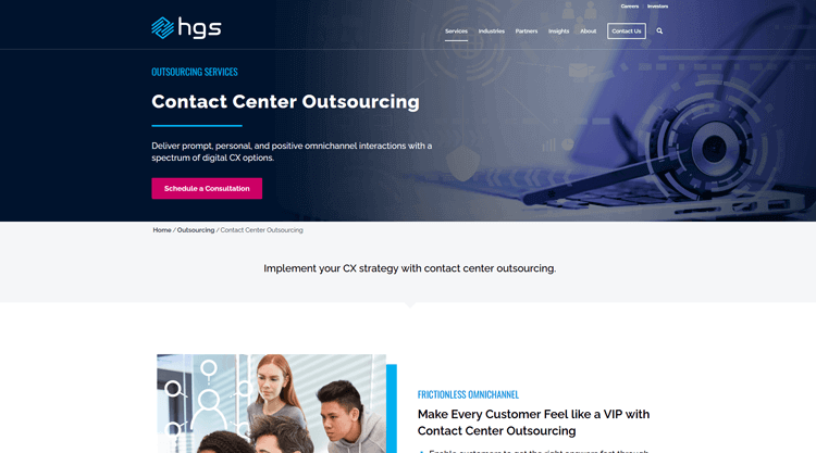 HGS (Hinduja Global Solutions) Call Center Outsourcing Company