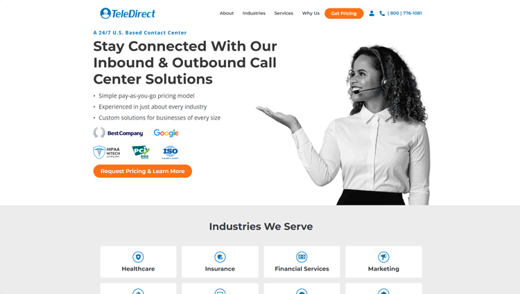 TeleDirect Call Center Outsourcing Company