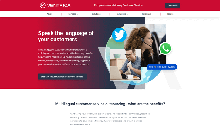 Ventrica Call Center Outsourcing Company