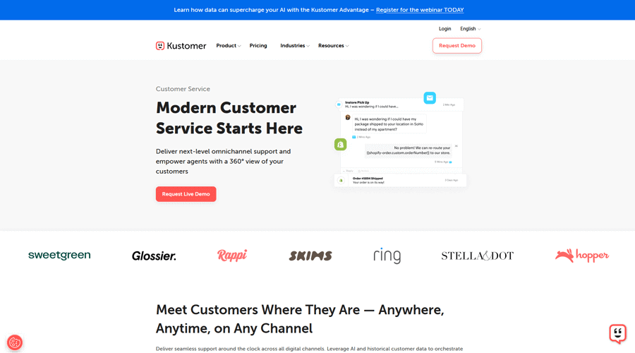 Kustomer Customer Service Software