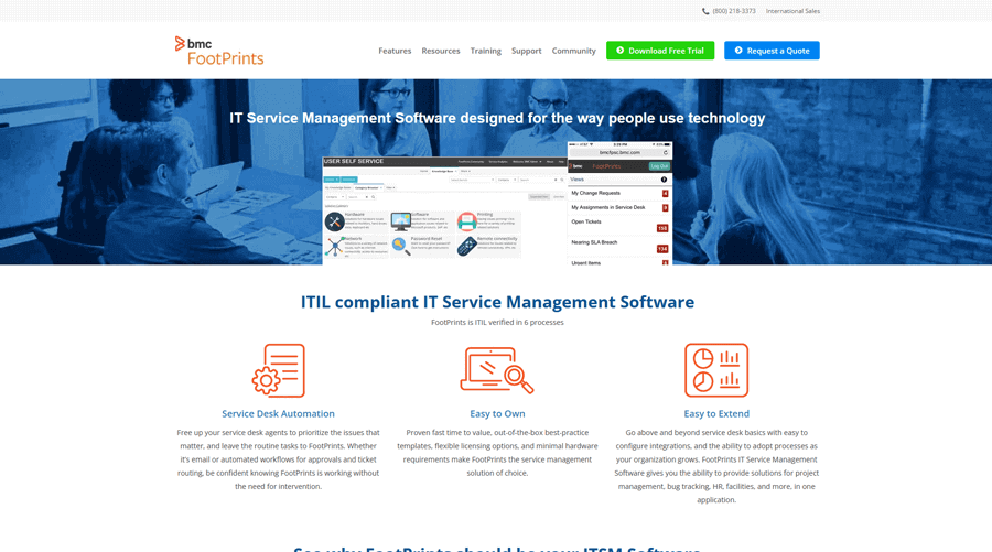 BMC FootPrints IT Help Desk Software