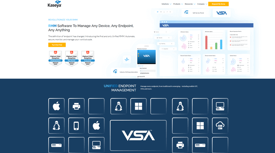 Kaseya VSA IT Help Desk Software