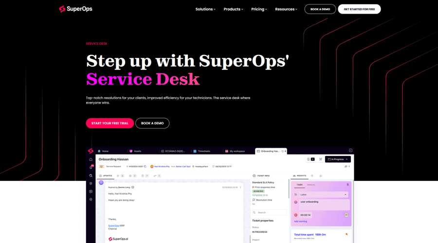 SuperOps IT Help Desk Software
