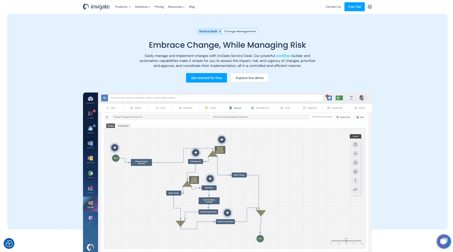 InvGate Service Desk IT Change Management Software