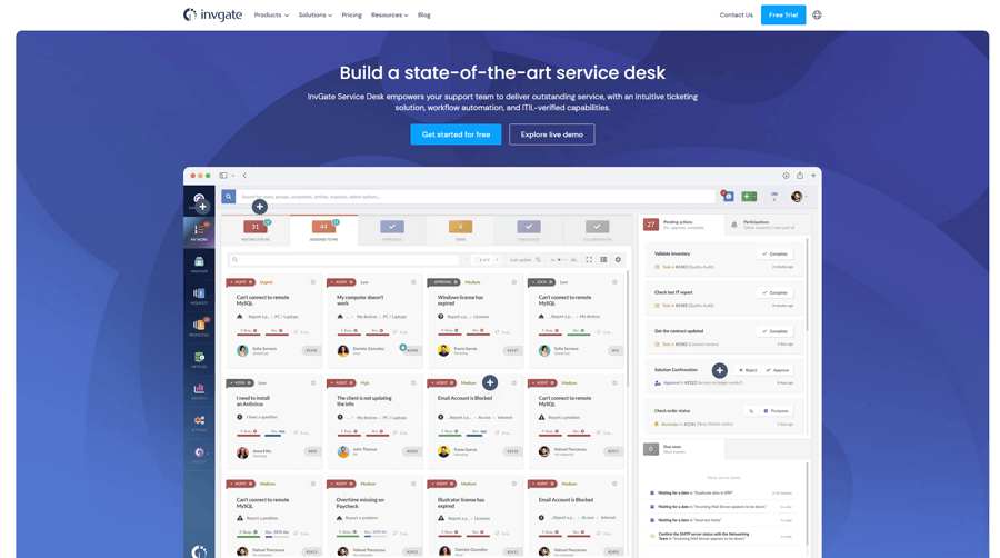 InvGate Service Desk ITSM Software