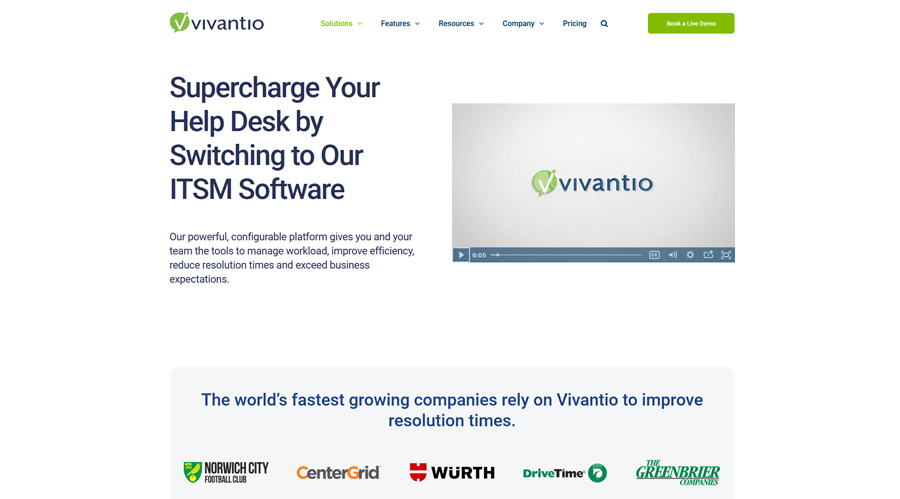 Vivantio ITSM ITSM Software