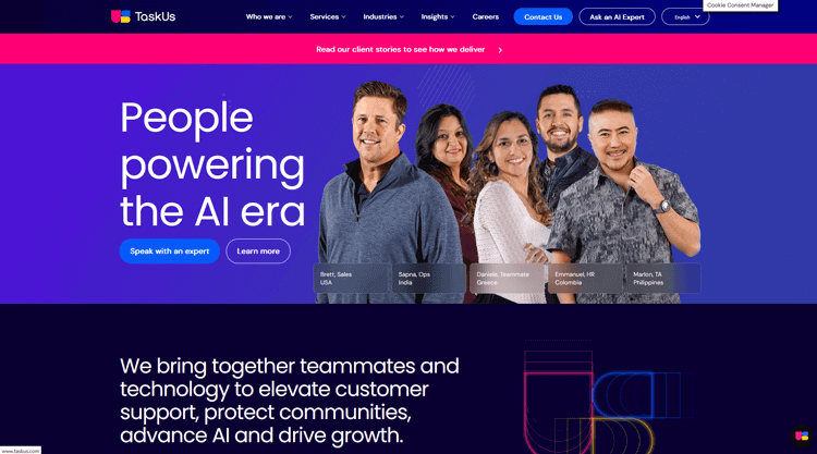 TaskUs Outsourced Customer Service