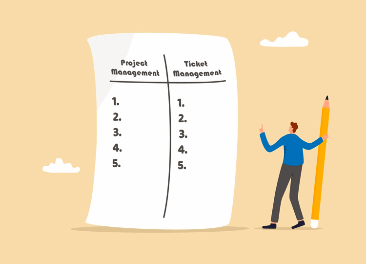 Project Management vs. Ticket Management Software