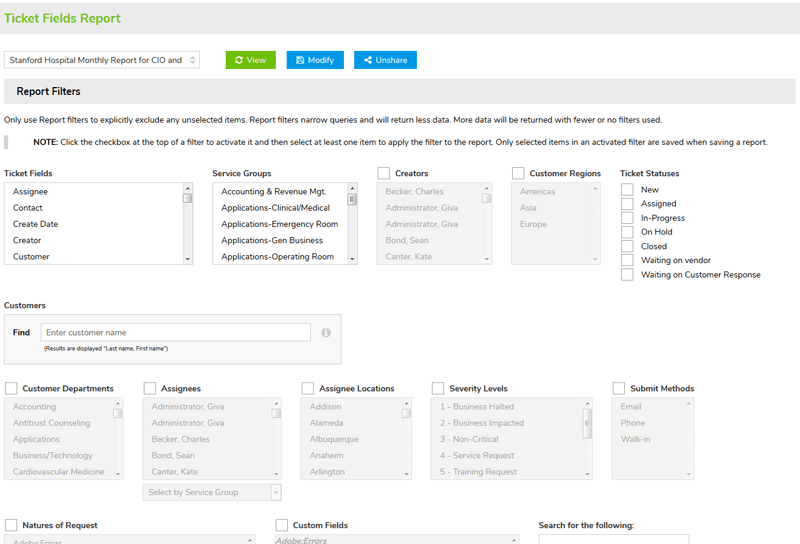 Data Analytics Customized Reports