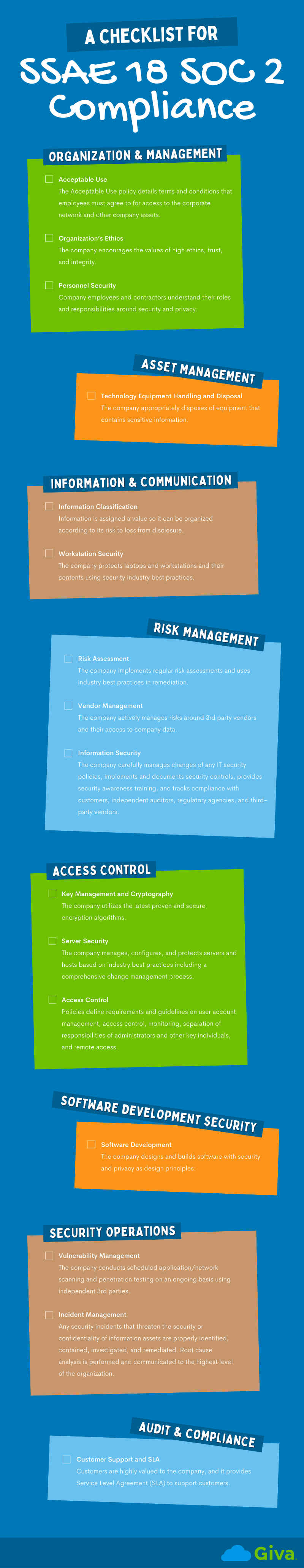 SSAE 18 SOC 2 Compliance Checklist