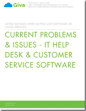 Current Problems & Issues - IT Help Desk & Customer Service Software