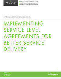Implementing Service Level Agreements - The critical element in service
delivery