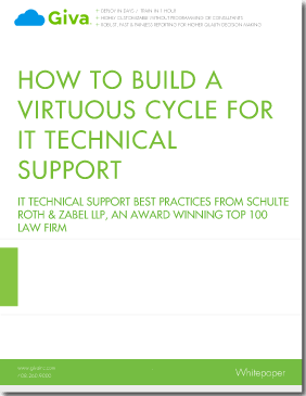 How to Build a Virtuous Cycle for IT Technical Support:  IT Help Desk Best Practices from Schulte Roth & Zabel LLP, an Award Winning Top 100 Law Firm