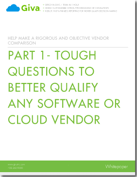 Part 1 - Tough Questions to Better Select, Compare & Evaluate Any Software or Cloud Vendors